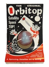 Vintage The Original ORBITOP A Spinning Satellite Top On A String ELEMAR USA NEW