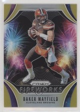 2019 Panini Prizm Fireworks Gold Prizm 6/10 Baker Mayfield #FW-BM 0c3