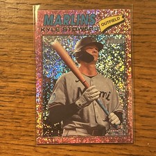 2026 Topps Heritage Pink Sparkle Kyle Stowers #395 Marlins