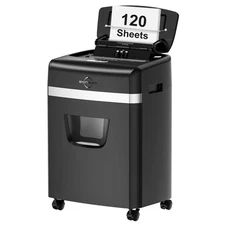 Shredder for Office, 120-Sheet Auto Feed Paper Shredder, Micro Cut Paper Shre...