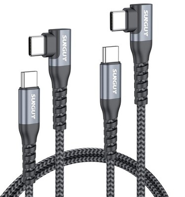 USB C to USB C Cable 90 Degree [2P 1M] 60W Fast Charging Cable USB-C USB Type C