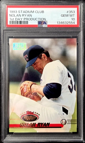 1993 Stadium Club 1st Day Production #353 Nolan Ryan PSA 10 GEM MINT SSP HOF #PM