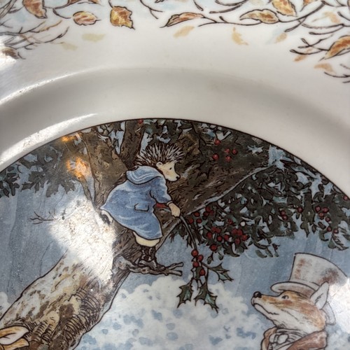 Villeroy & Boch Foxwood Tales Paterson 1994 Dinner Plates 10.5” Snow Day Fox - Picture 5 of 8