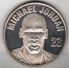 MICHAEL JORDAN .999 FINE SILVER 1 OZ 99% SILVER COIN LTD #D/1663 1997 UPPER DECK