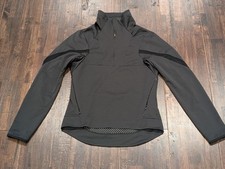 Nike Dri-FIT Jacket Womens XS Black Half Zip Pockets Honeycomb Lining 743166-010