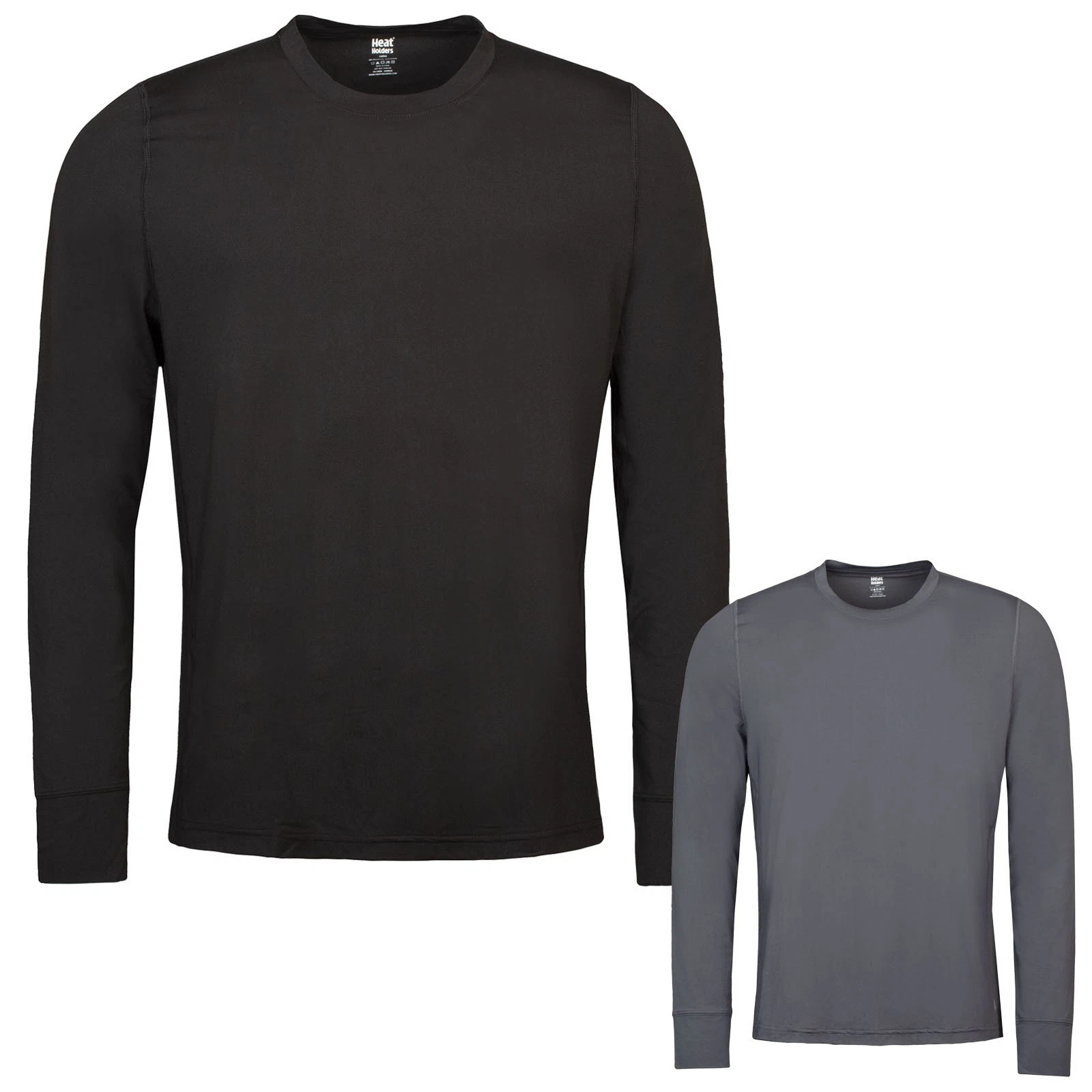 Mens Long Sleeve Thermal Top by Heat Holders Fleece Lined Base Layer Top