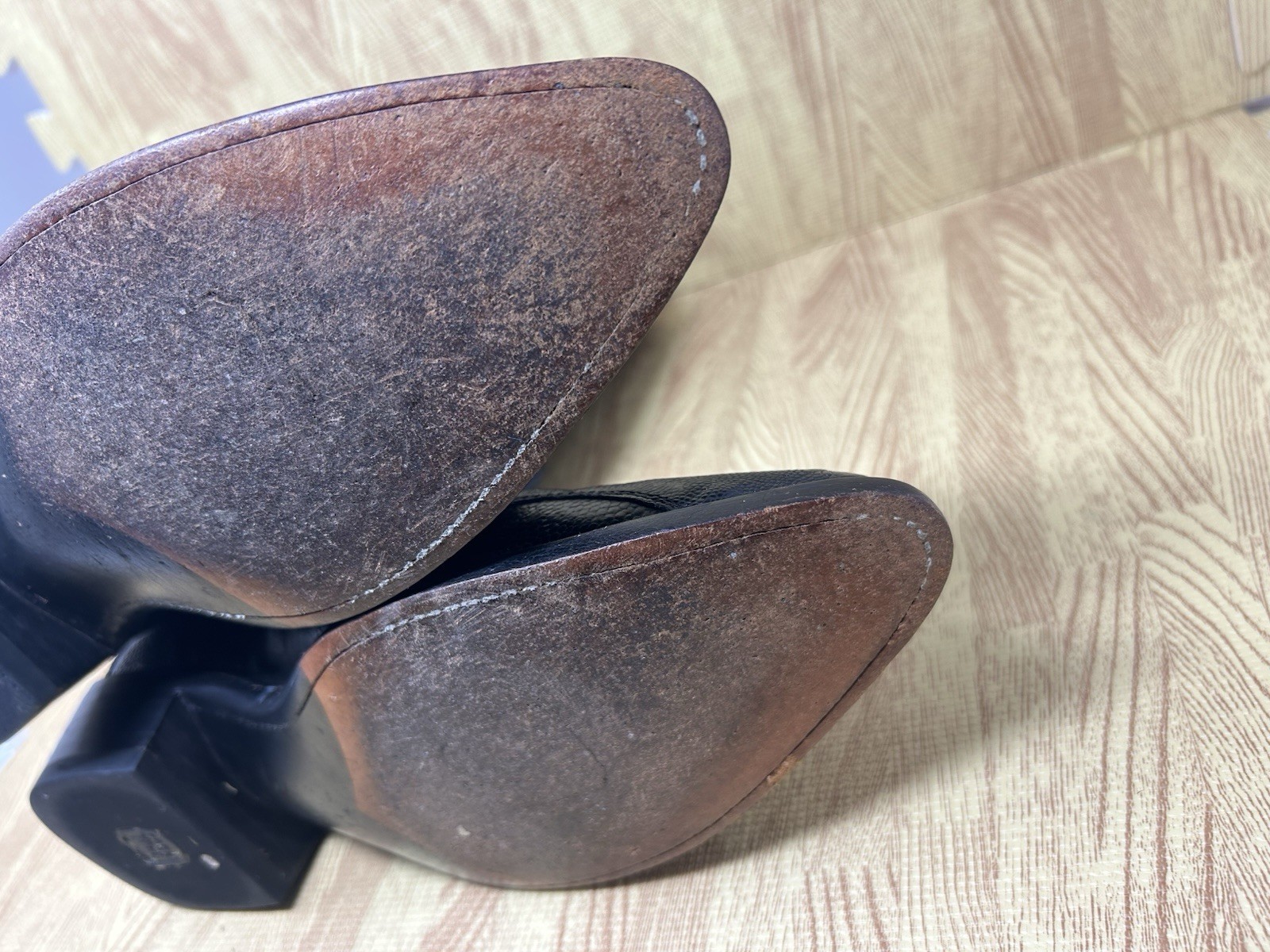 Dan Post Ostrich Leg Western Boots Cowboy Black M… - image 9