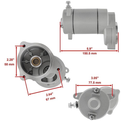 New Starter & Drive for POLARIS Trail Boss 250 1991-99, Trail Blazer 250 1990-06 - Foto 4 di 7