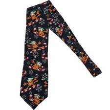 Garfield Christmas Necktie Men's Multicolor Polyester Holiday Snow