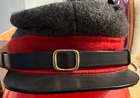 CIVIL WAR CSA CONFEDERATE ARTILLERY GREY WOOL KEPI FORAGE CAP HAT-Medium