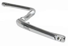 Free Agent chromoly one piece bicycle crank - 175mm - 24T - CHROME