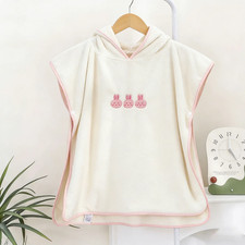 Baby Bath Towel Hooded Soft Coral Velvet Child Bathrobe Cute Cartoon Animal Warm