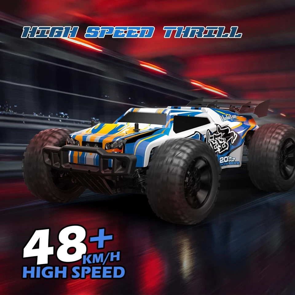 1:10 Large High Speed Remote Control Car with LED Shell Lights, 48+ KM/H, 4WD... - Image 2 of 4