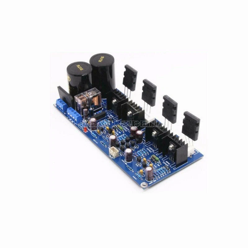 1pcs New Assembled HIFI Class AB Stereo Amplifier Board A1943+C5200 Power AMP - Image 2 of 4