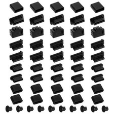 55 Pcs USB Port Caps Silicone Dust Plug Protector for USB A C Micro Headphone