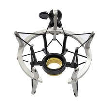 Microphone Shock Mount for SENNHEISER MK4 MK8 NEUMANN TLM102 silver color