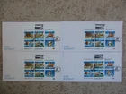 GUERNSEY 1992 ASTERIX SET OF 4 NEW BOOKLET PANES ON FIRST DAY COVERS, ALL FOUR F