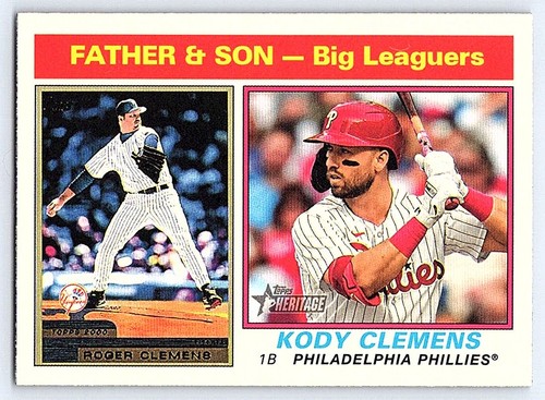 2025 Topps Heritage Kody Clemens / Roger Clemens #67 card