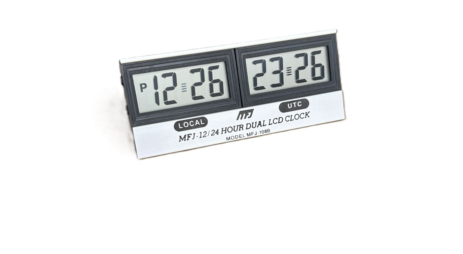 MFJ-108B Dual 12/24 Hour LCD Clock