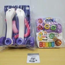 VTech Baby Push Walker Toddler Interactive Learning Toy Sit to Stand Purple