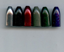 Tungsten Worm Weights 1/8Oz 4 per Pack Plain Colors