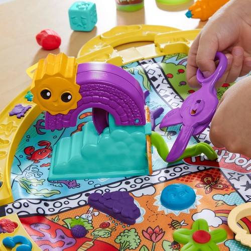 PLAY-DOH PLEGABLE N GO 17 PULGADAS ALFOMBRA DE JUEGO JUEGO JUEGO DE INICIO PARA NIÑOS PEQUEÑOS, NO TÓXICO NUEVO - Imagen 4 de 6