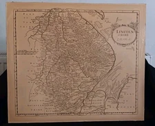 Old Map Of Lincolnshire - Robert Morden