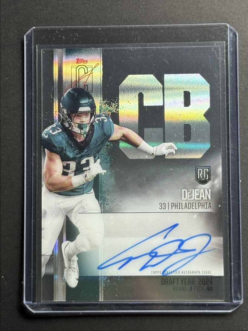 COOPER DEJEAN 2024 TOPPS SIGNATURE CLASS ROOKIE CRYSTAL CLEAR AUTO Q2277