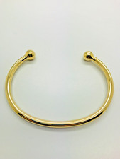 9ct Yellow Solid Gold Torque Bangle – 4.0mm - CHEAPEST ON EBAY