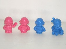 Lot 4 figurines rose BONUX AJENA KIKI Monchhichi SEKIGUCHI publicitaire vintage