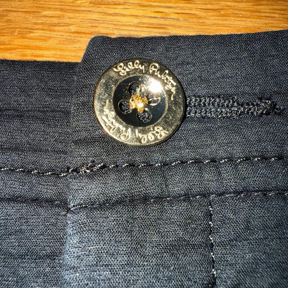 Falda corta Lilly Pulitzer para mujer talla 12 azul marino dobladillo de vieira preppy golf tenis Foto 4 de 4