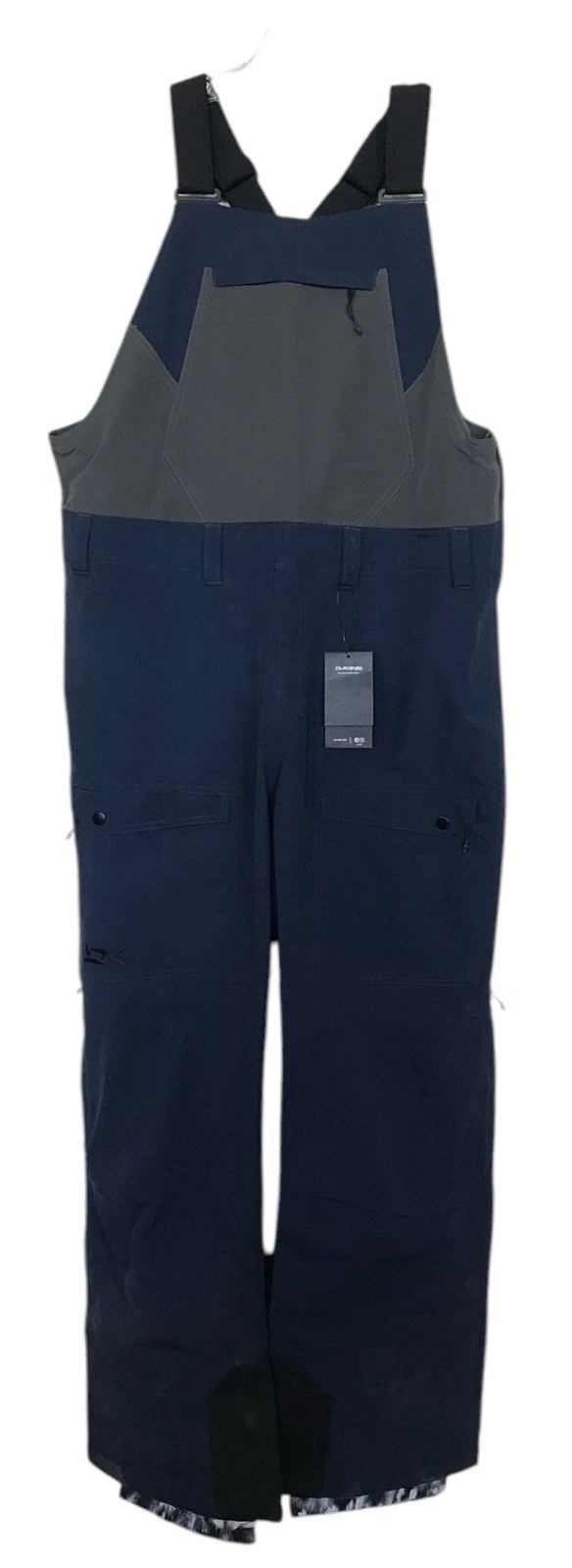 Dakine Ski Bibs Womens Size Large Blue Scout Bib Pants Pockets Snowboarding