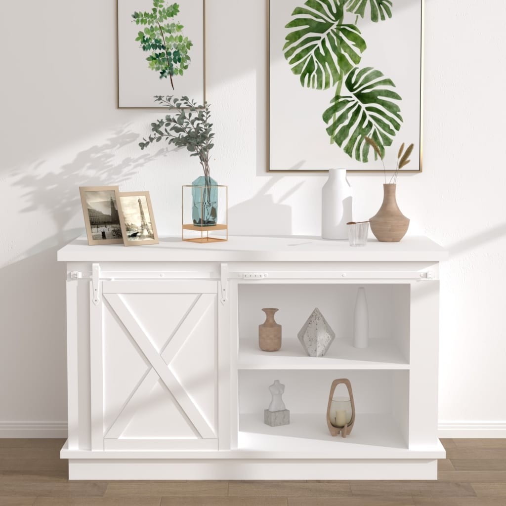 Kit Mini Binario Bianco 122cm per Ante Scorrevoli - Crea Spazio