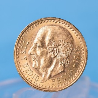 Mexico 2 5 Pesos 1945 Hidalgo 2 0833 Gramm 900 Gold Vz (Nr41)