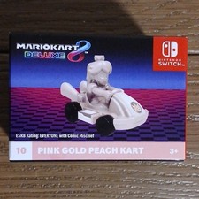 Pink Gold Peach Kart Mario Kart McDonald's Happy Meal Toy