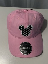 NWT Disney Minnie Mouse Baseball Hat Cap Pink Adult One Size Beach Travel