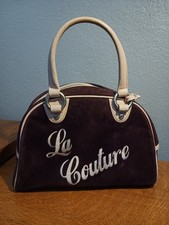 Juicy Couture "La Couture" Vintage 2000s Bowler Bag Zip-Up Handbag Women's Purse