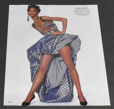 1990 Print Ad Sexy Fashion Legs Lady Heels Blonde Gianni Versace Dress Smooth Ht