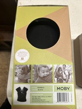Black Moby Baby Carrier Wrap Swaddle Bamboo