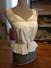 Cache corset Ancien Monogramme " V V "