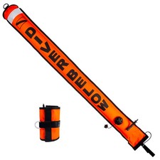 5FT Dive SMB Surface Marker Buoy, High Visibility Inflatable Scuba Signal Tub...