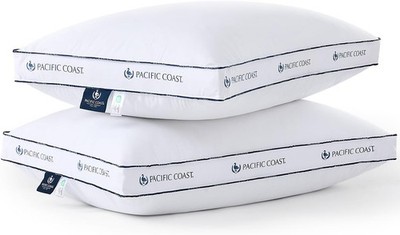 Goose Feather and Down Firm Bed Pillows Standard Size Set of