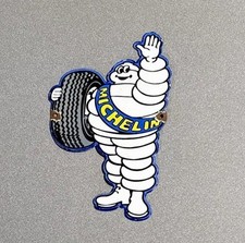 VINTAGE 12” MICHELIN TIRES PORCELAIN SIGN CAR GAS TRUCK MOTORCYCLE OIL