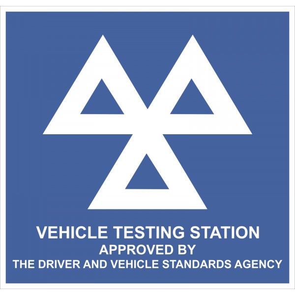 Castle Promotions Rigid Sign - MOT Testing - 625mm x 600mm - SS036F