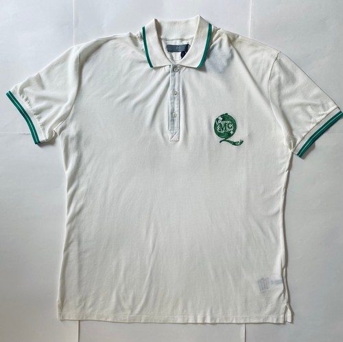 McQ, McQ Alexander McQueen Embroidered Emblem Polo — Vintage 2000s White — XXL — BNWT