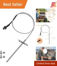 RTD Temperature Sensor Probe Stainless Steel Compatible with Pit Boss Grills