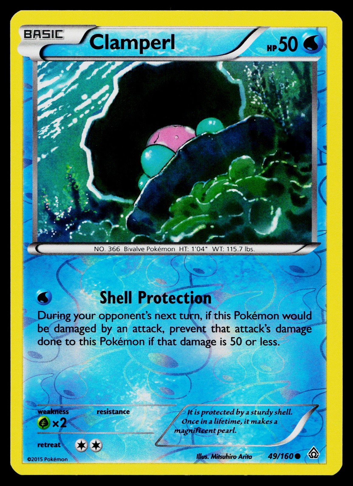 Clamperl #49/160 XY - Primal Clash Near Mint or Better
