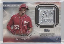 2021 Topps 70th Anniversary Manufactured Logo Series 2 Juan Soto Patch ni4
