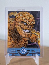 Topps Finest Fantastic Four 2026 Sketch Card 1/1 The Thing By Peejay Catacutan