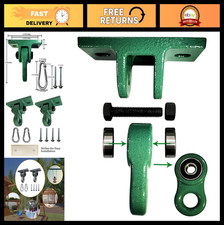 Heavy Duty Green Swing Hangers with Screws  Bolts - 5000 lb Capacity, 2 Pack fo